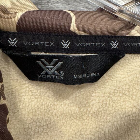 VORTEX Mens Core Logo Performance Waterfowl Camo Hoodie Pullover Large Hunting - Picture 5 of 6